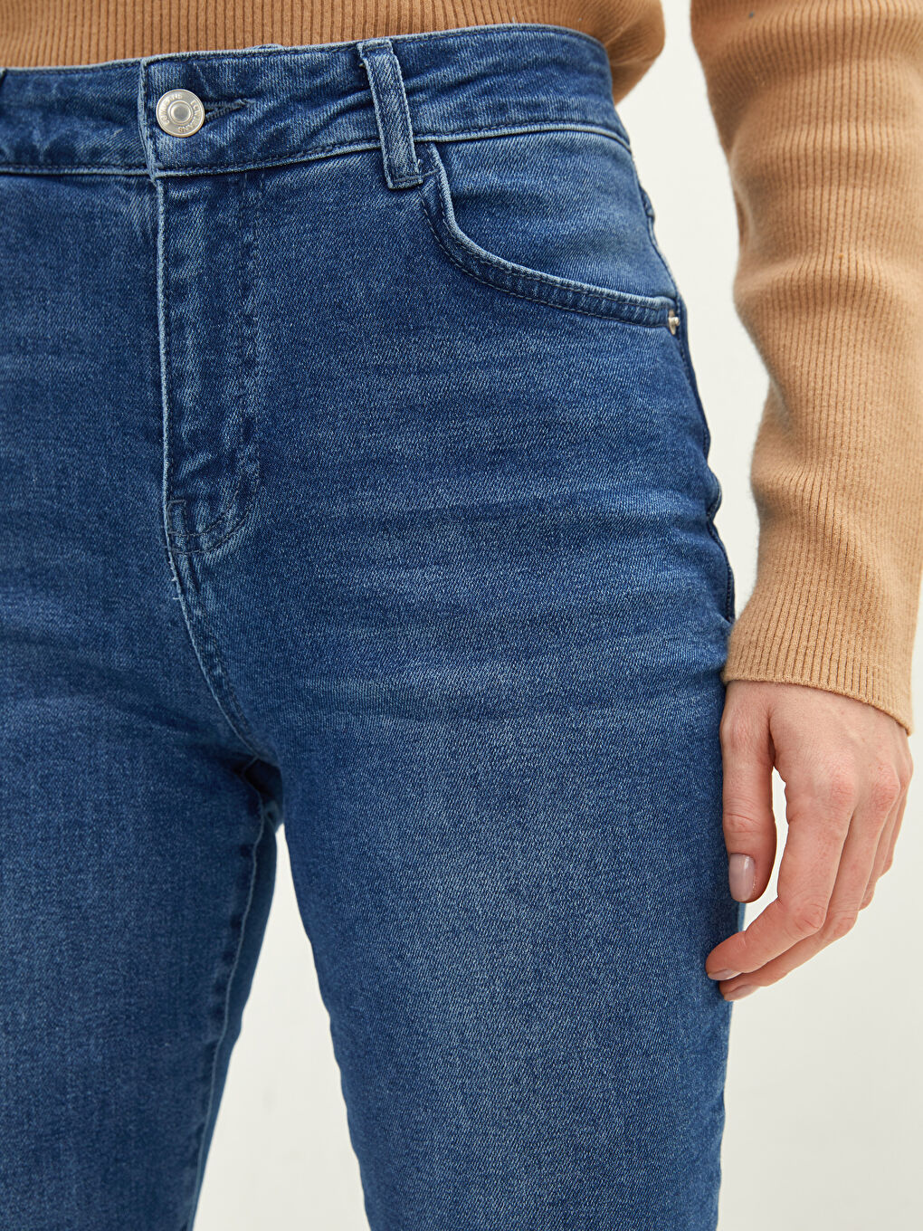 İndigo Mercury Skinny Fit Cep Detaylı Kadın Rodeo Jean Pantolon-3