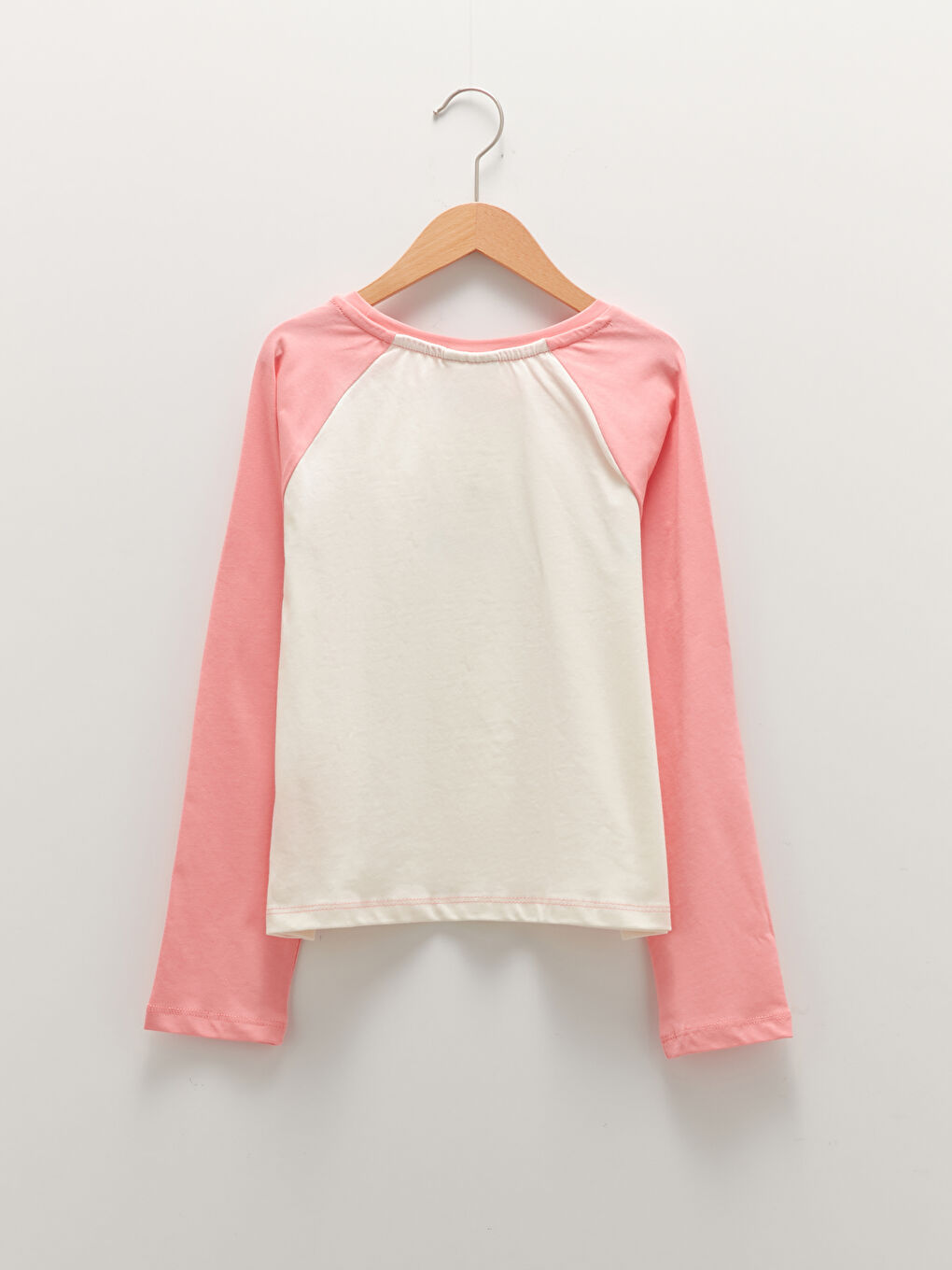 LCW Kids Crew Neck Striped Long Sleeve Cotton Girl T-shirt -W1G431Z4-FDH