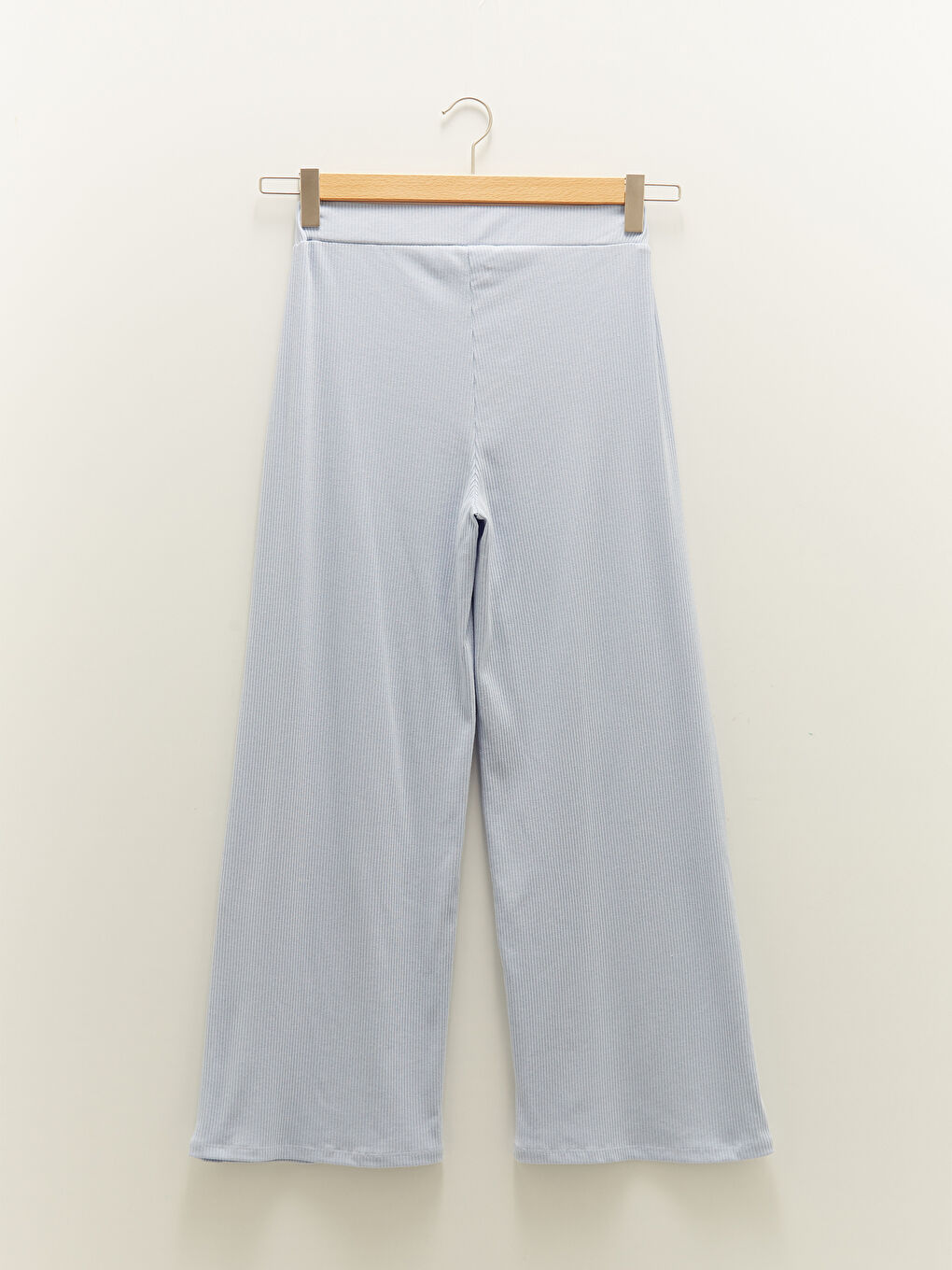 Elasticated Waist Plain Wide Leg Women's Sweatpants-6