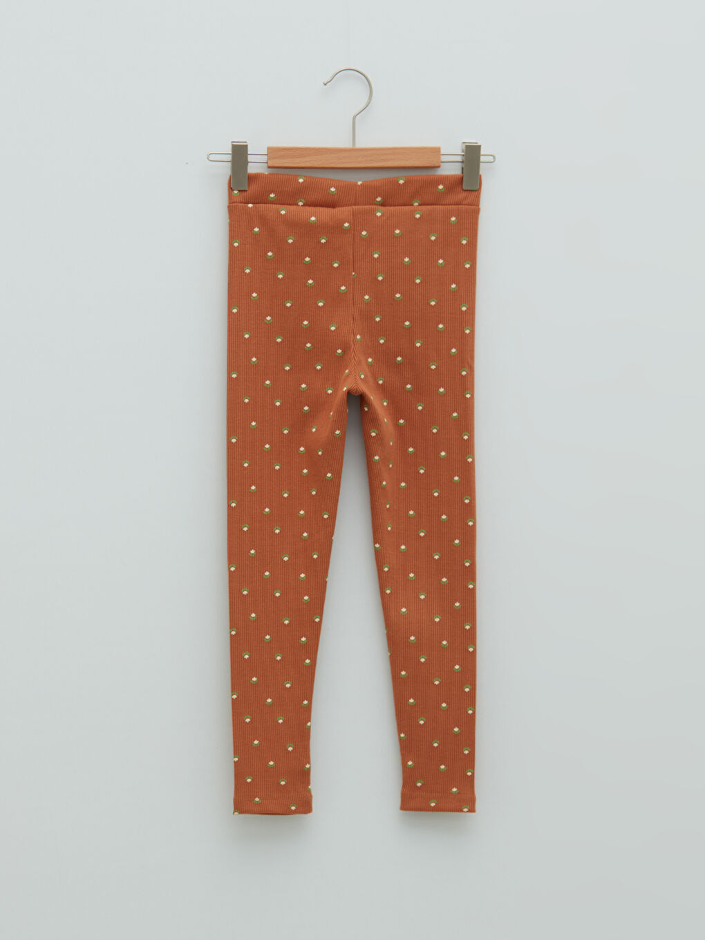 Girls' Printed Long Leggings with Elastic Waist-1