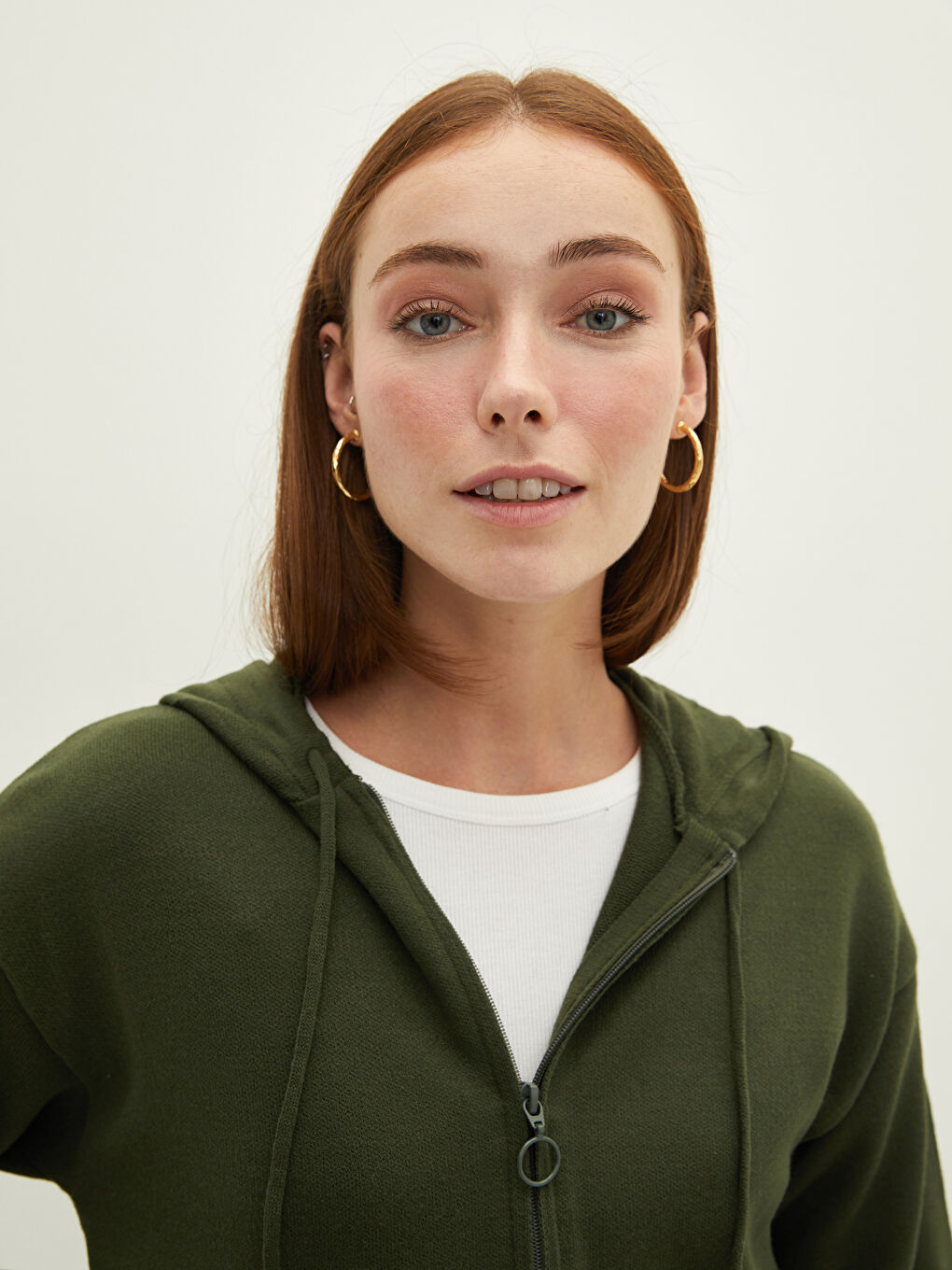 LCWAIKIKI Classic Hooded Collar Regular Long Sleeve Pocket Detailed Women's Cardigan -W1G583Z8-HDQ