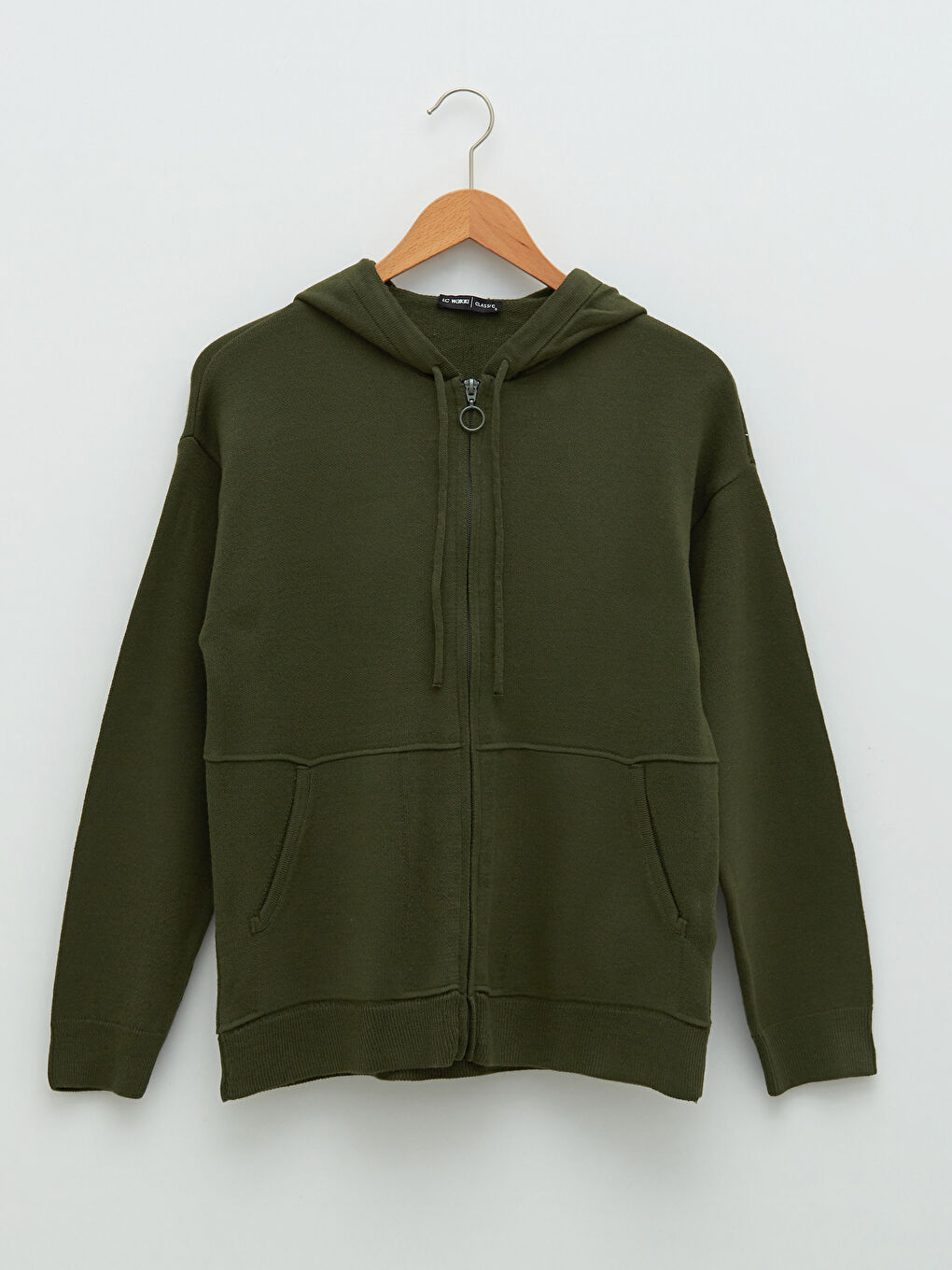 LCWAIKIKI Classic Hooded Collar Regular Long Sleeve Pocket Detailed Women's Cardigan -W1G583Z8-HDQ