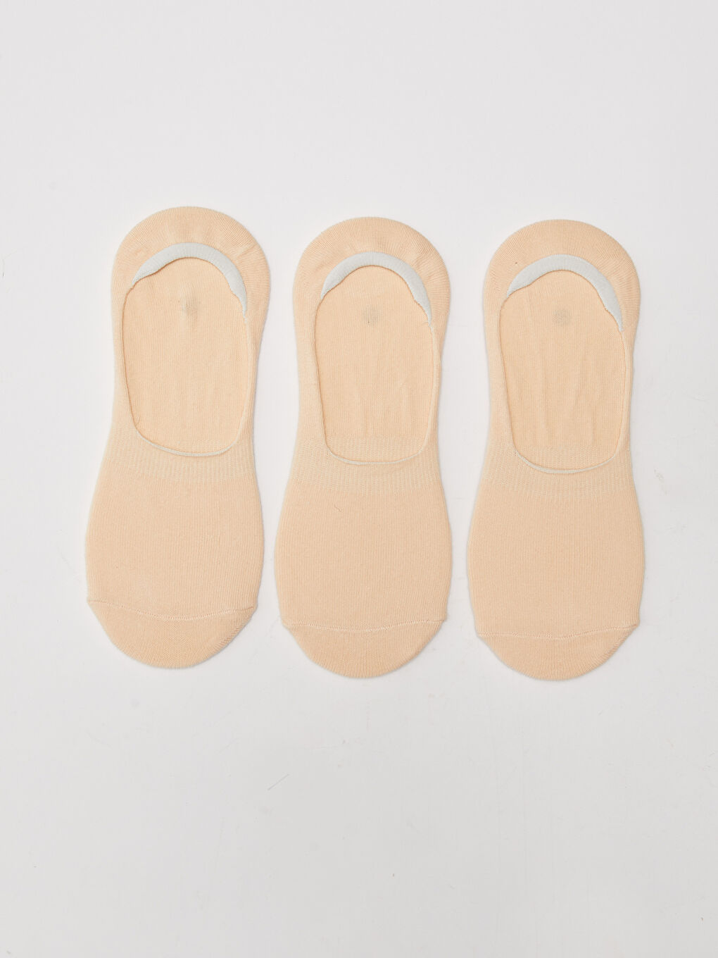 Women's Plain Invisible Socks 3-packs-1