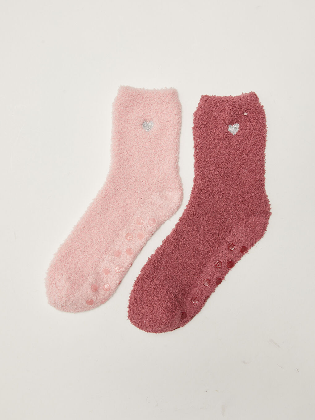 LCW DREAM Embroidered Women's Homewear Socks 2 Pack -W1G688Z8-GVS