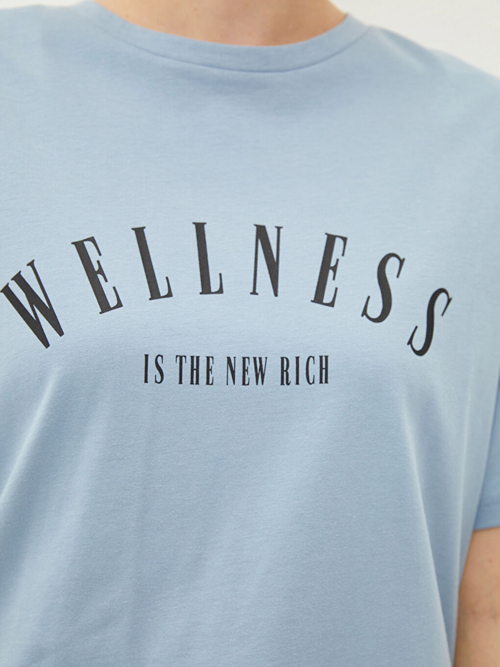 Crew Neck Slogan Printed Short Sleeve Women's Cotton T-Shirt-3