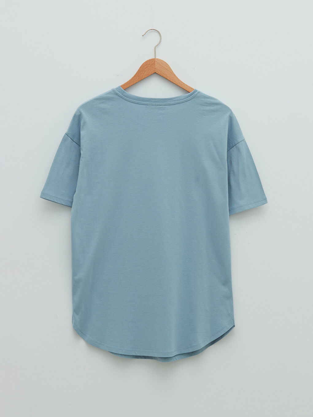 Crew Neck Slogan Printed Short Sleeve Women's Cotton T-Shirt-6