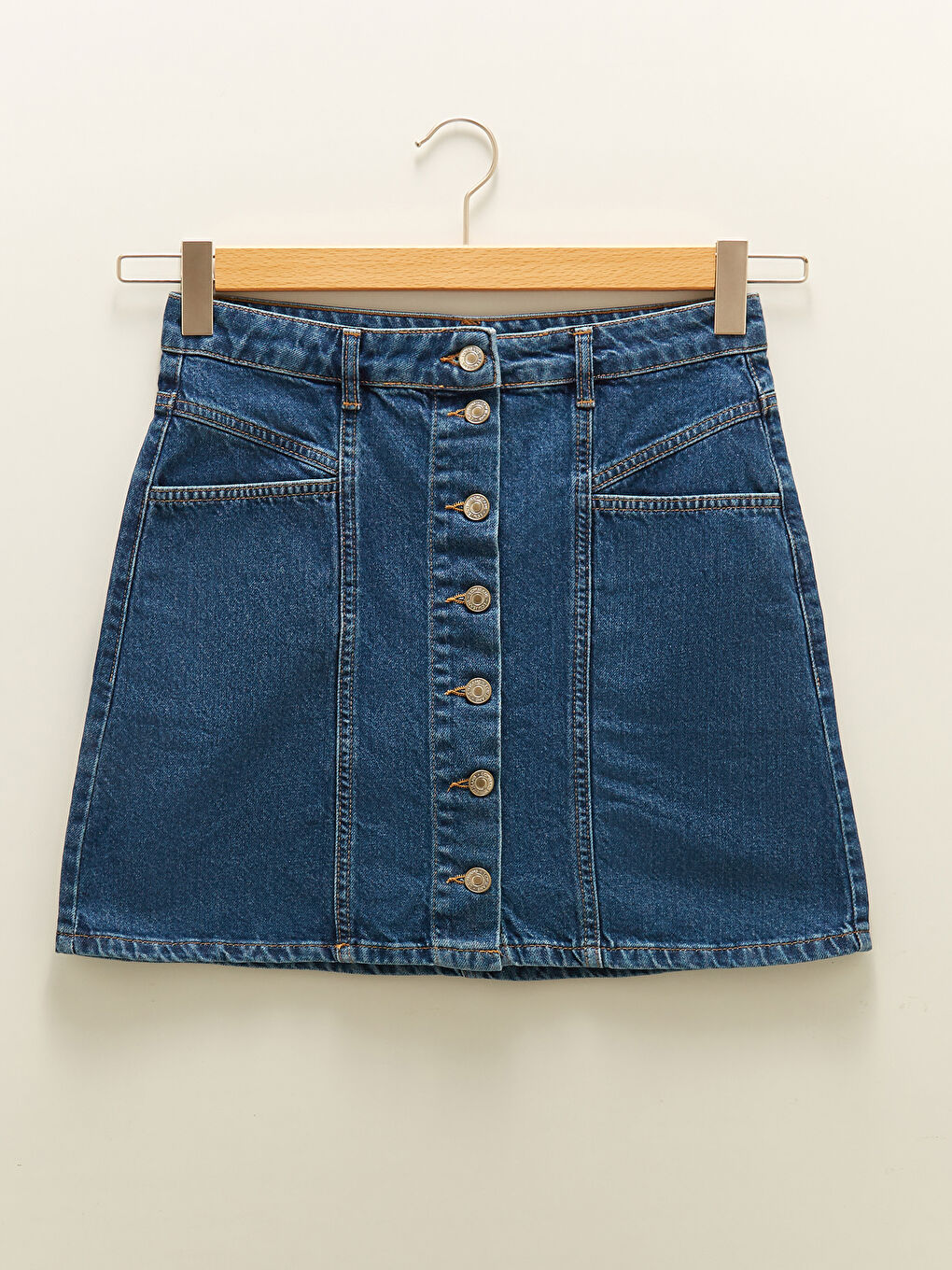 LCW Jeans Für Damen Jeansrock mit Knopfleiste und Taschen -W1G743Z8-507