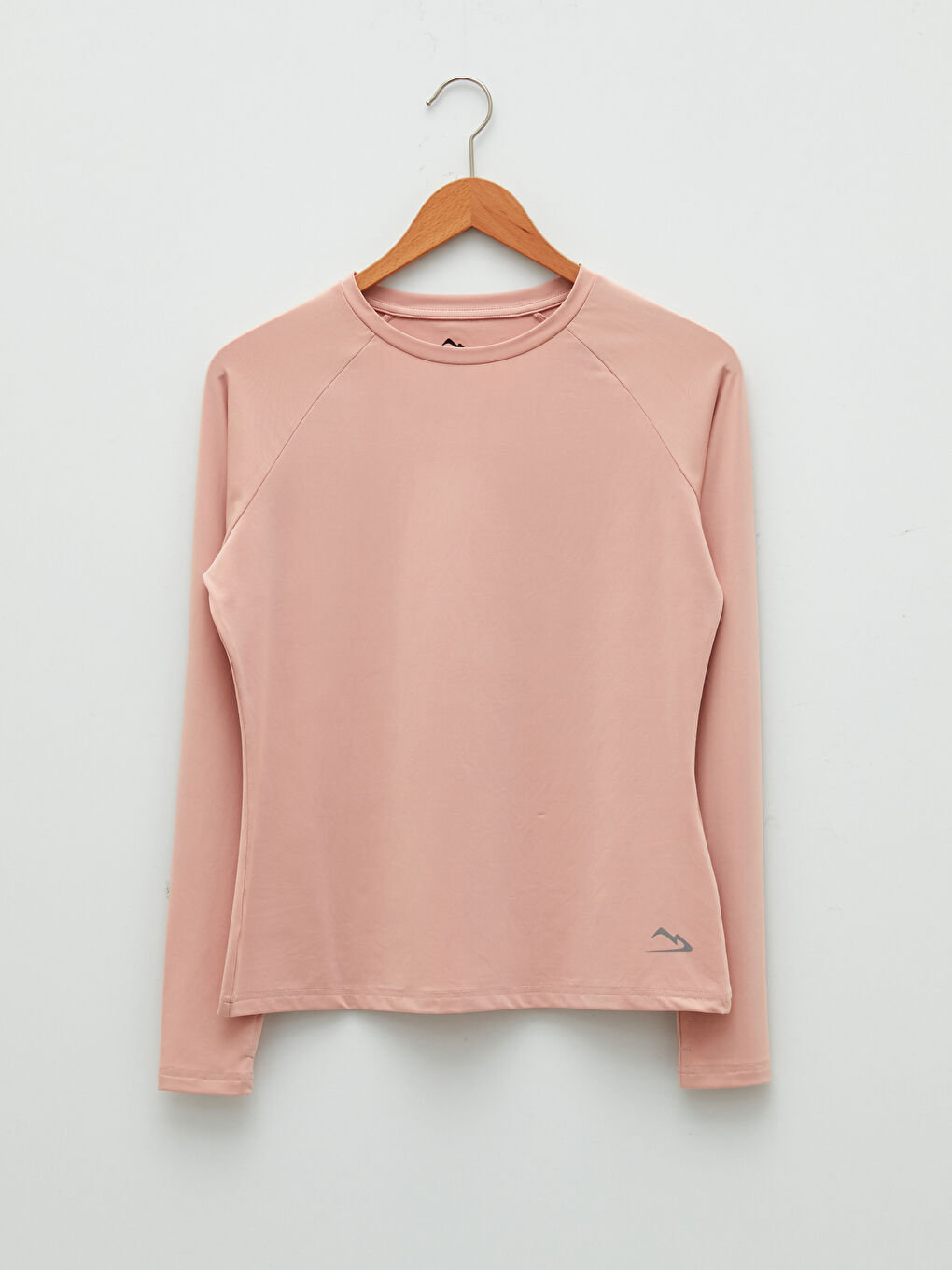 Pembe Bisiklet Yaka Baskılı Uzun Kollu Kadın Outdoor Tişört-5