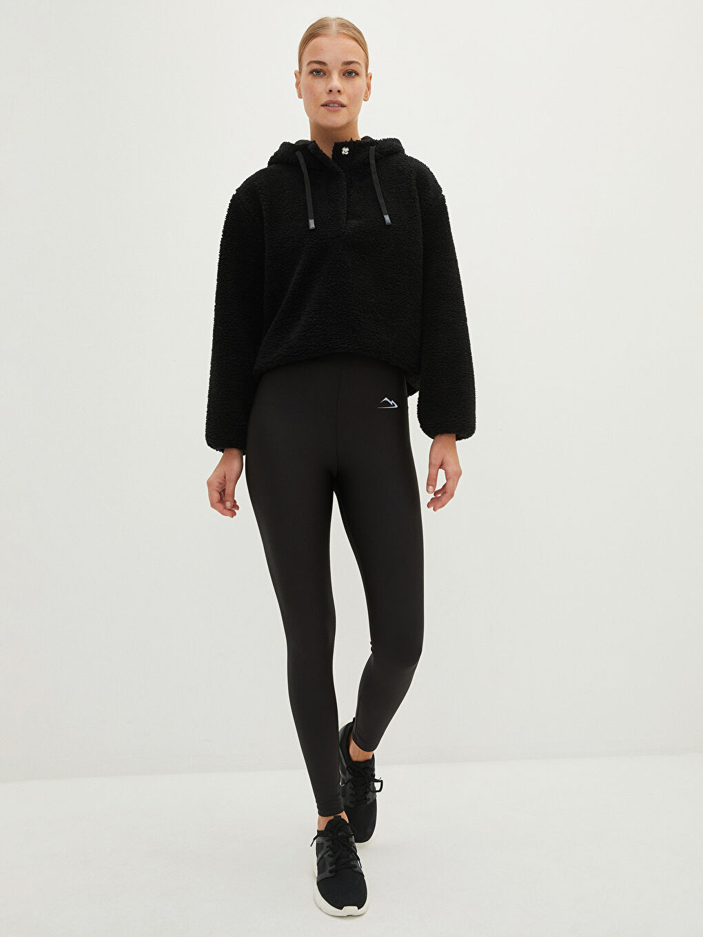 بنطلون طماق مطبوع بوسط مطاطي للسيدات-1