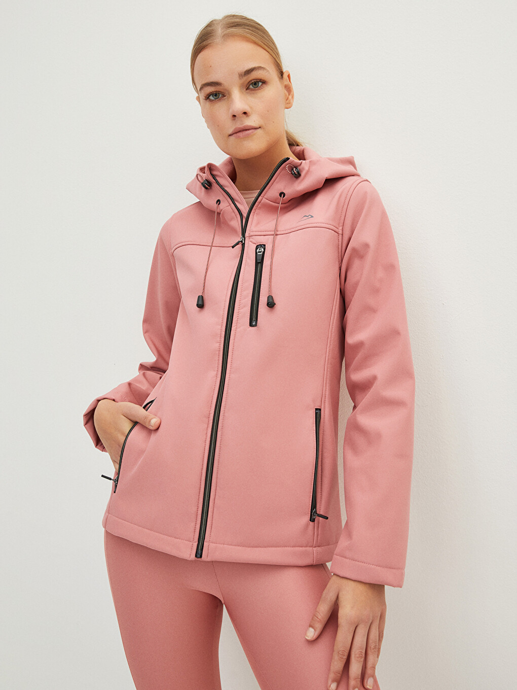 LCW OUTDOOR Hooded Long Sleeve Straight Pocket Detailed Women's