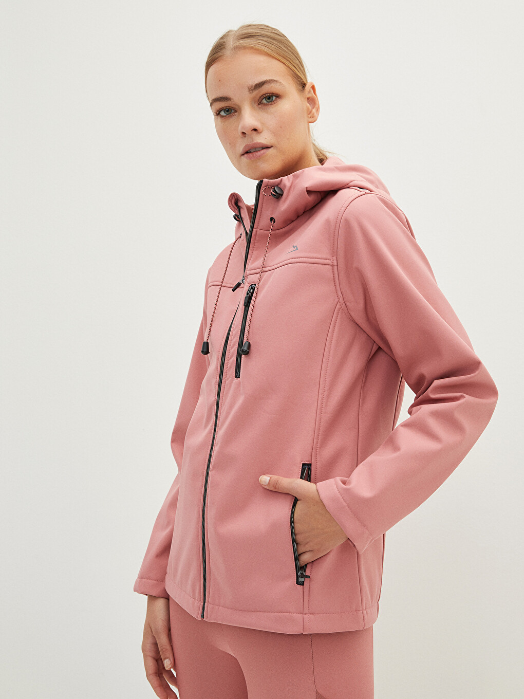 LCW OUTDOOR Hooded Long Sleeve Straight Pocket Detailed Women's
