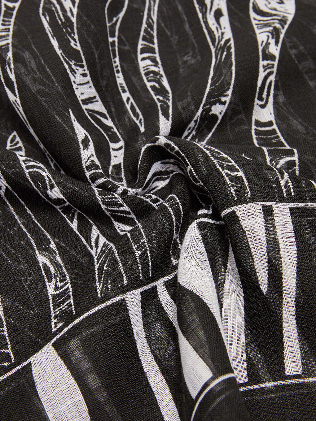 Шарф с геометрическим узором для женщин-4