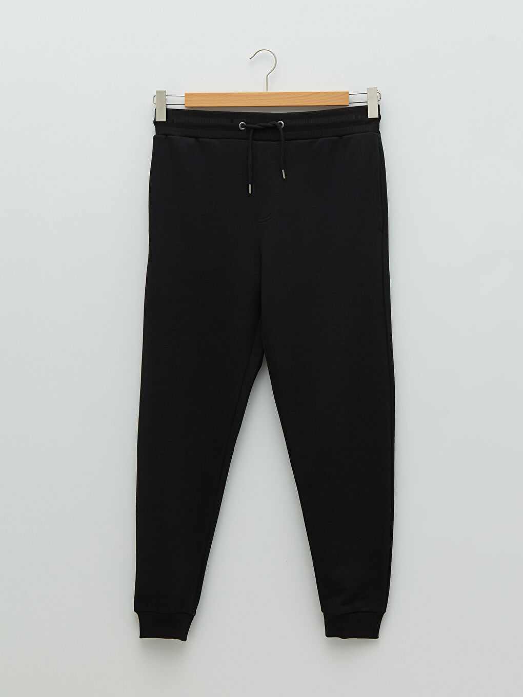 Siyah Standart Kalıp Erkek Jogger Eşofman Altı-5