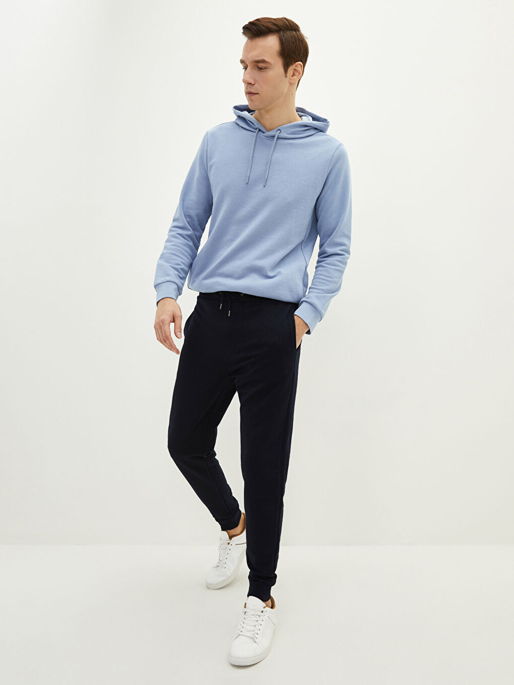 Lacivert Standart Kalıp Erkek Jogger Eşofman Altı-1