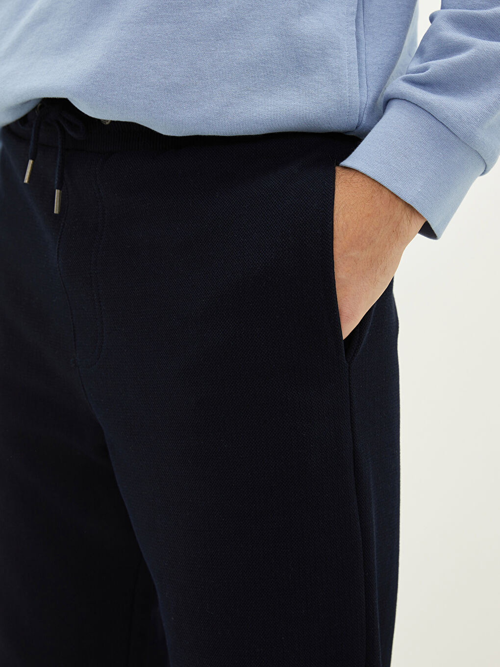 Lacivert Standart Kalıp Erkek Jogger Eşofman Altı-2