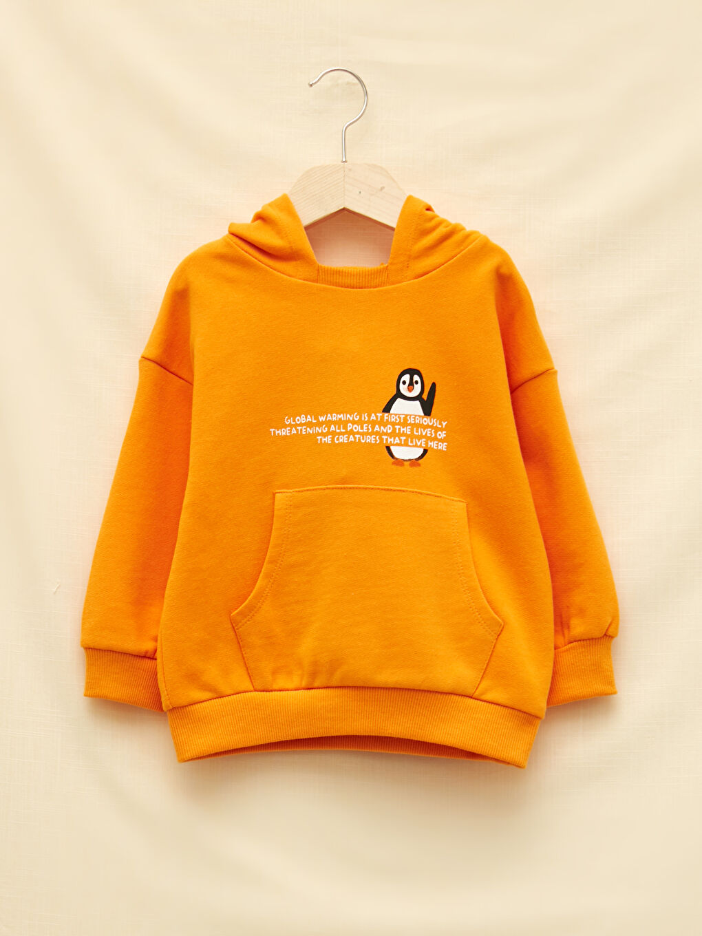 LCW baby Long Sleeve Printed Baby Boy Hoodie -W1G849Z1-FML