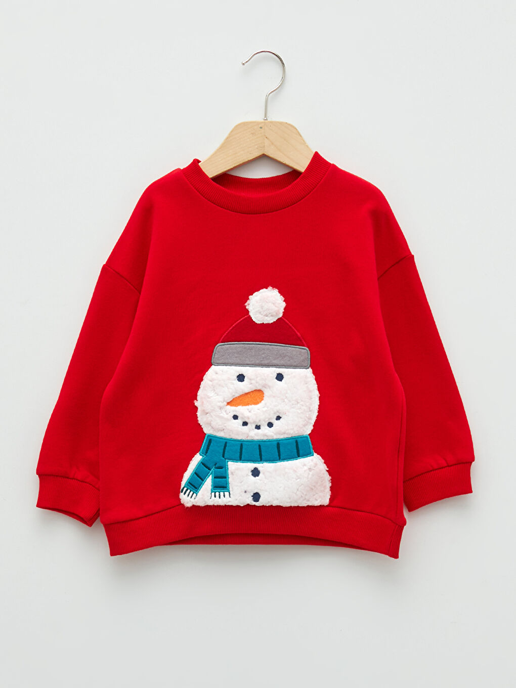 LCW baby Crew Neck Long Sleeve Christmas Themed Baby Boys' Sweatshirt -W1G866Z1-HMW