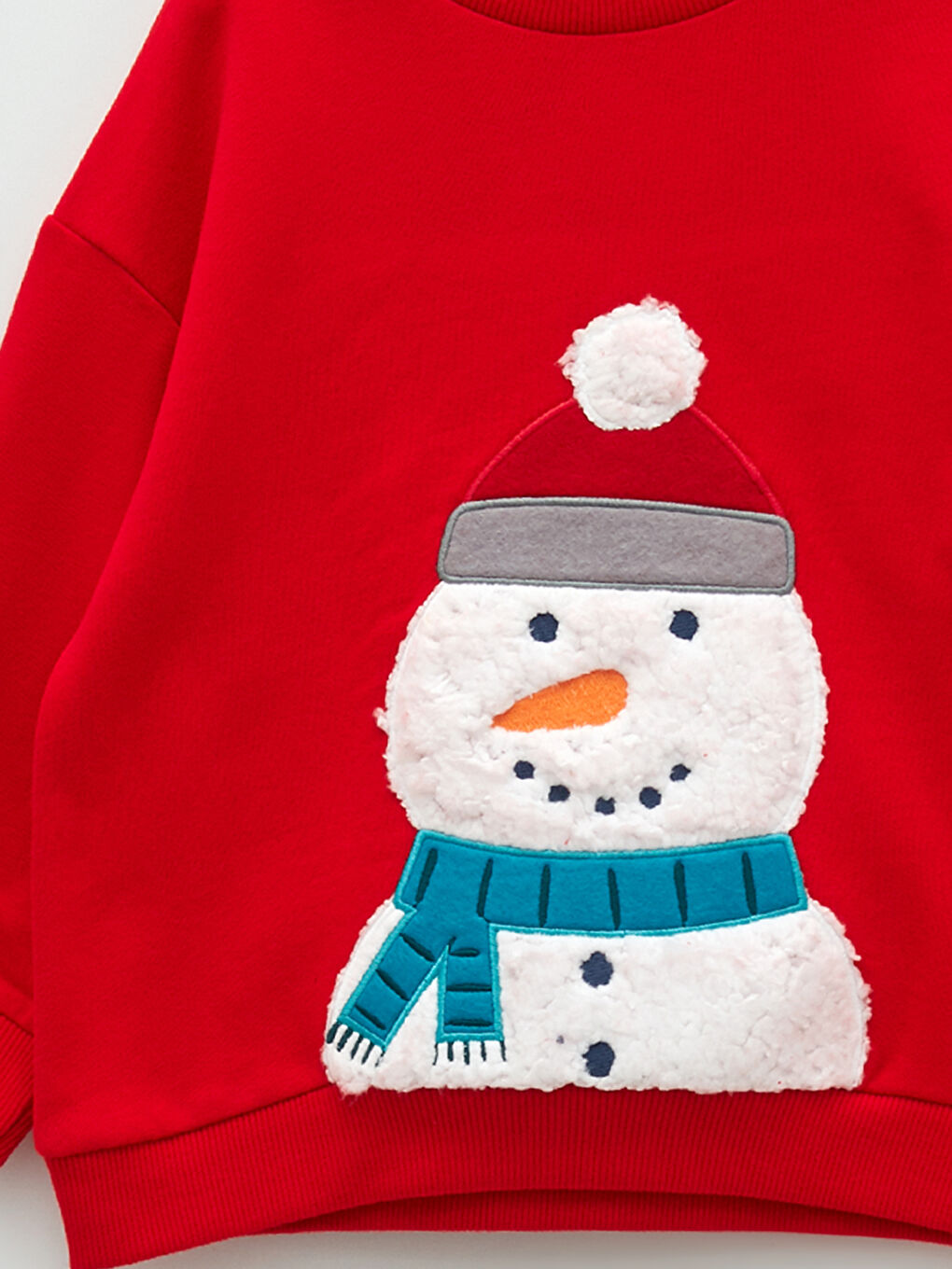 LCW baby Crew Neck Long Sleeve Christmas Themed Baby Boys' Sweatshirt -W1G866Z1-HMW