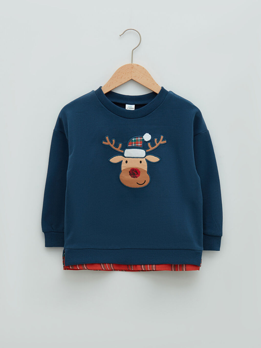 LCW baby Rundhalsausschnitt Langarm Weihnachtsmotiv Sweatshirt für Baby Jungen -W1G869Z1-HSD