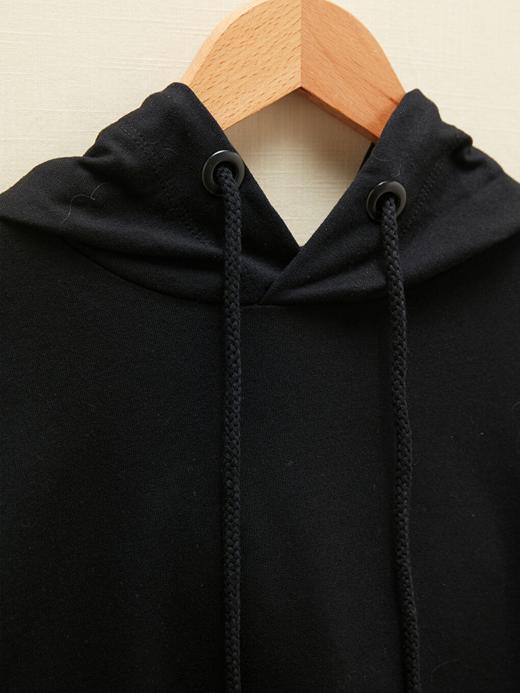 تونيك سويتشيرت كم طويل مستقيم بكابوش للسيدات-11