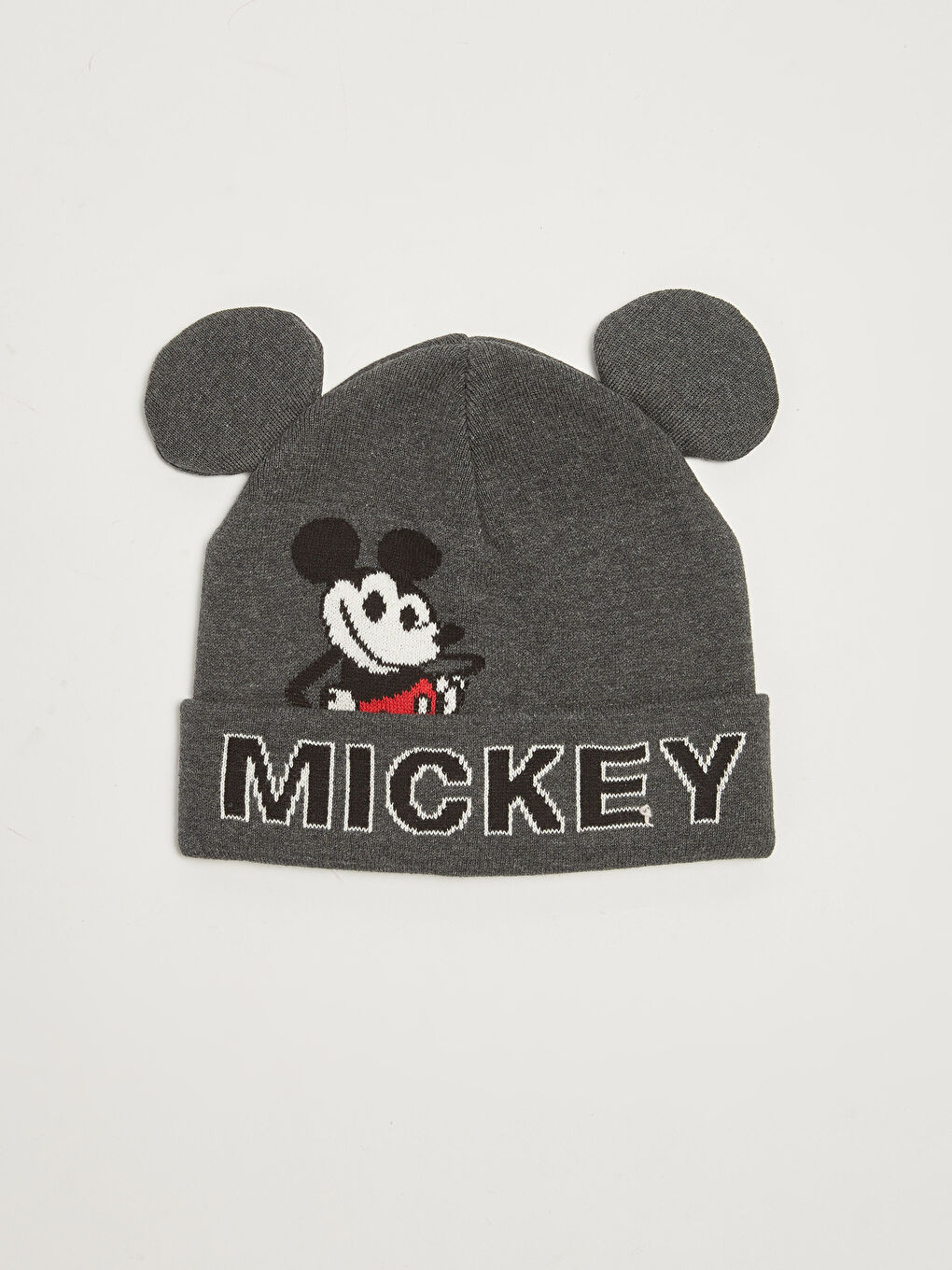 Mickey Mouse Patterned Baby Boy Tricot Beret -W1G945Z1-CTH