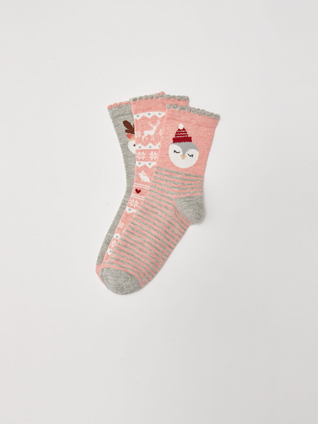 Шарeни Чорапи до Глезена за Момичета 3 броя-1