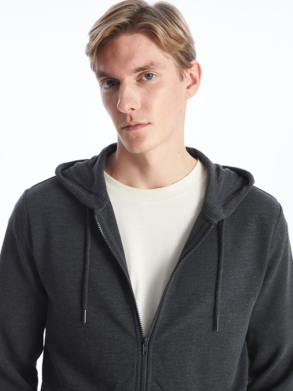 Dukserica sa kapuljačom, dugi rukav, muška, sa rajsferšlusom-1