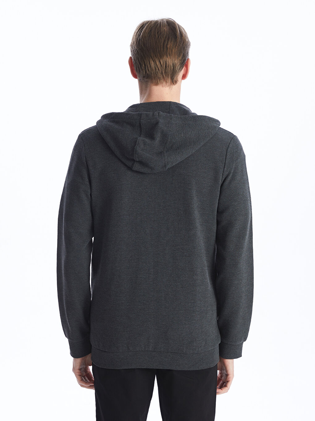 Dukserica sa kapuljačom, dugi rukav, muška, sa rajsferšlusom-3