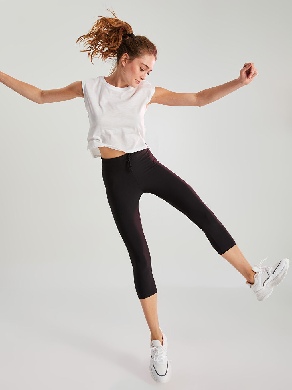 Xside Active Sportleggings Für Damen Mit Geradem Bein, Elastischem Bund Und Taschen -W1GB57Z8-CVL