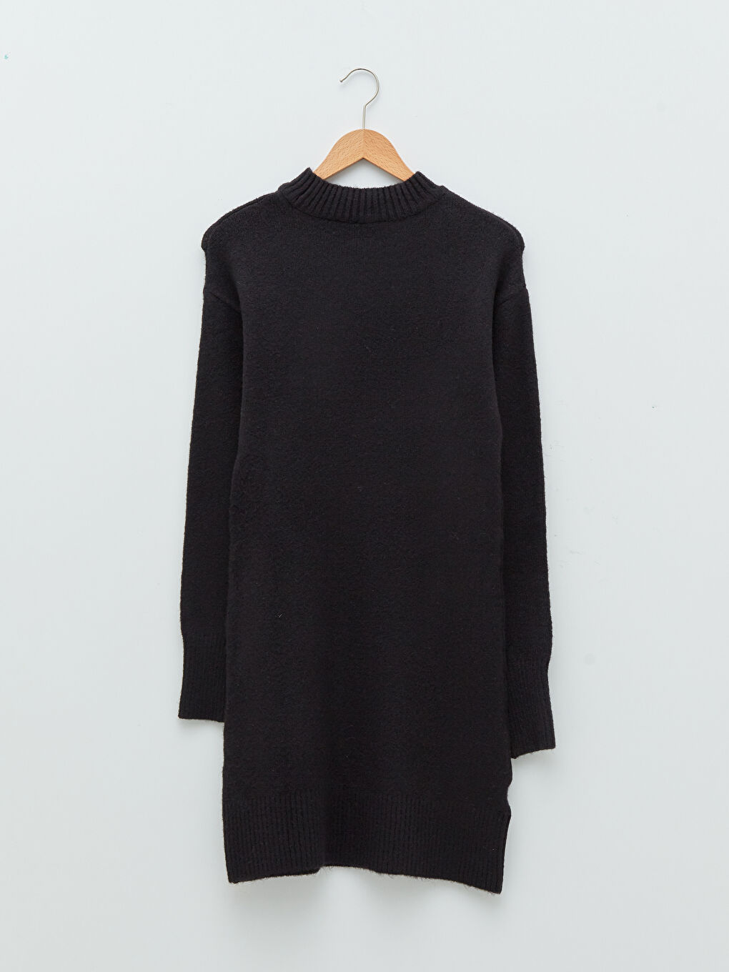 LCW Vision Trichterkragen Schlichtes Langarm Damen Strickkleid -W1GC01Z8-CVL