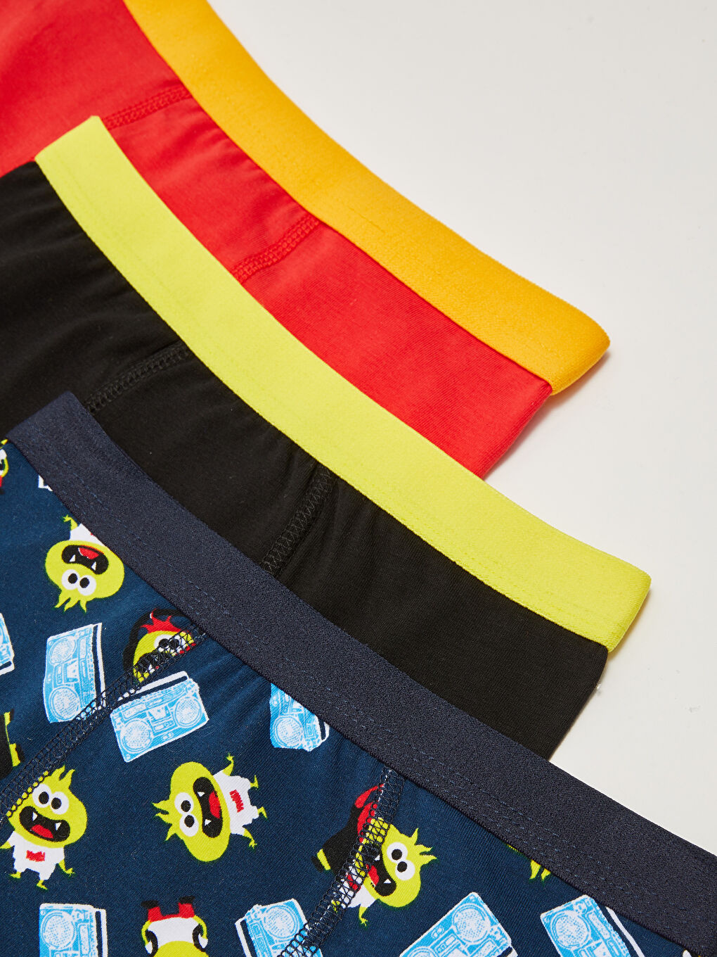 Karışık Pamuklu Erkek Çocuk Boxer 3'lü-2