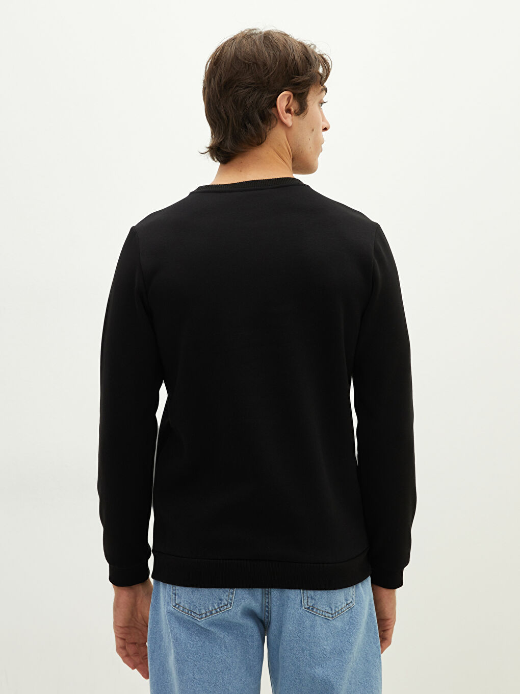 LC Waikiki Crew Neck Printed Men's Thick Sweatshirt -W1GC04Z8-CVL