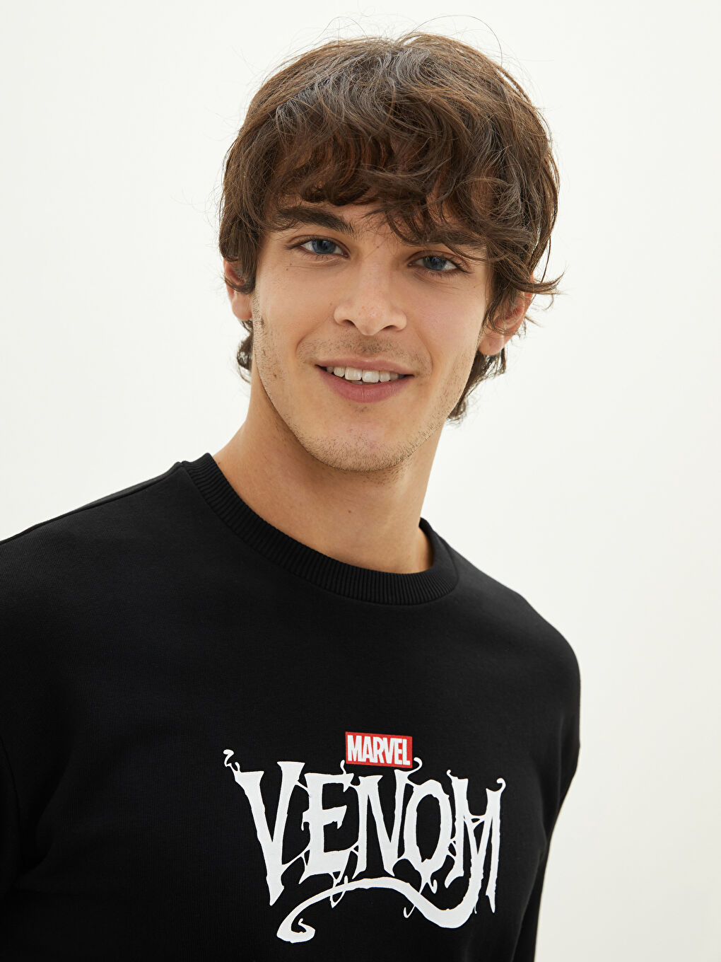 XSIDE Crew Neck Long Sleeve Venom Printed Men's Sweatshirt -W1GC06Z8-CVL