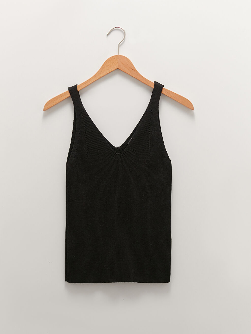 LCW Vision Women's V Neck Plain Sleeveless Tricot Jumper -W1GC23Z8-CVL
