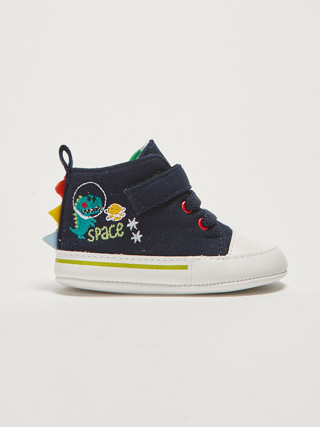 Embroidery Detailed Velcro Closure Baby Boy Pre-Toddler House Boots-1