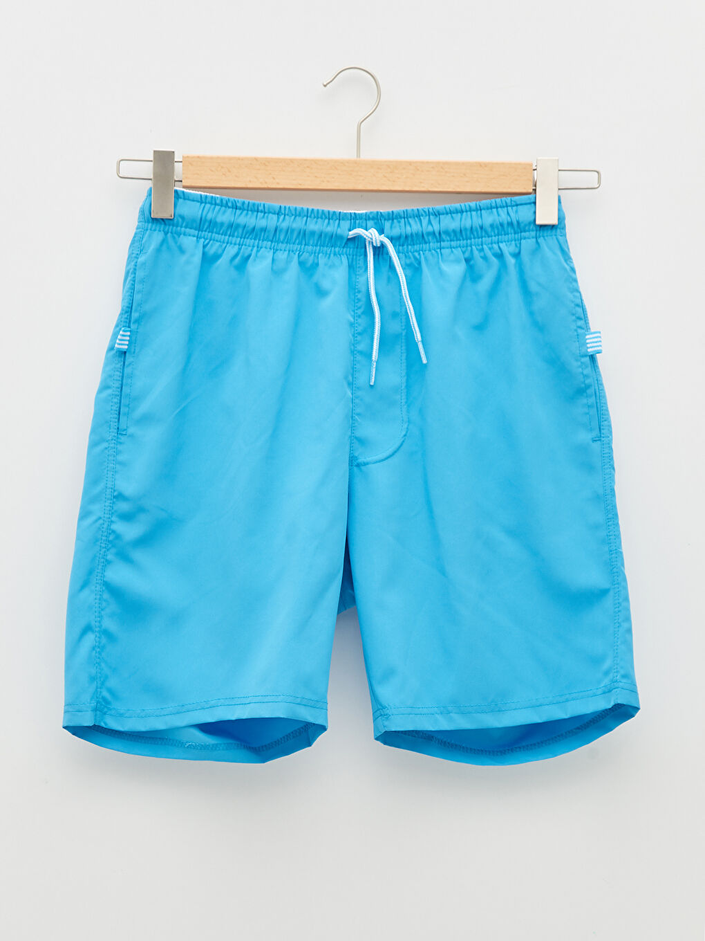Knee Length Basic Men's Swimming Shorts-5