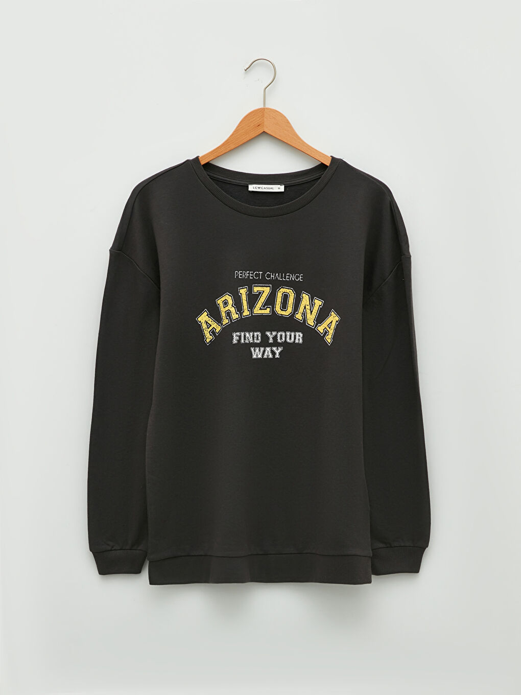 LCW Vision Crew Neck Printed Long Sleeve Women's Sweatshirt -W1GD56Z8-JPT