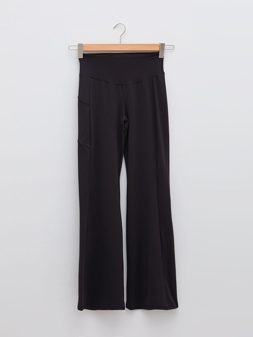 Siyah Beli Lastikli Düz Cep Detaylı Kadın Spor Eşofman Altı-6