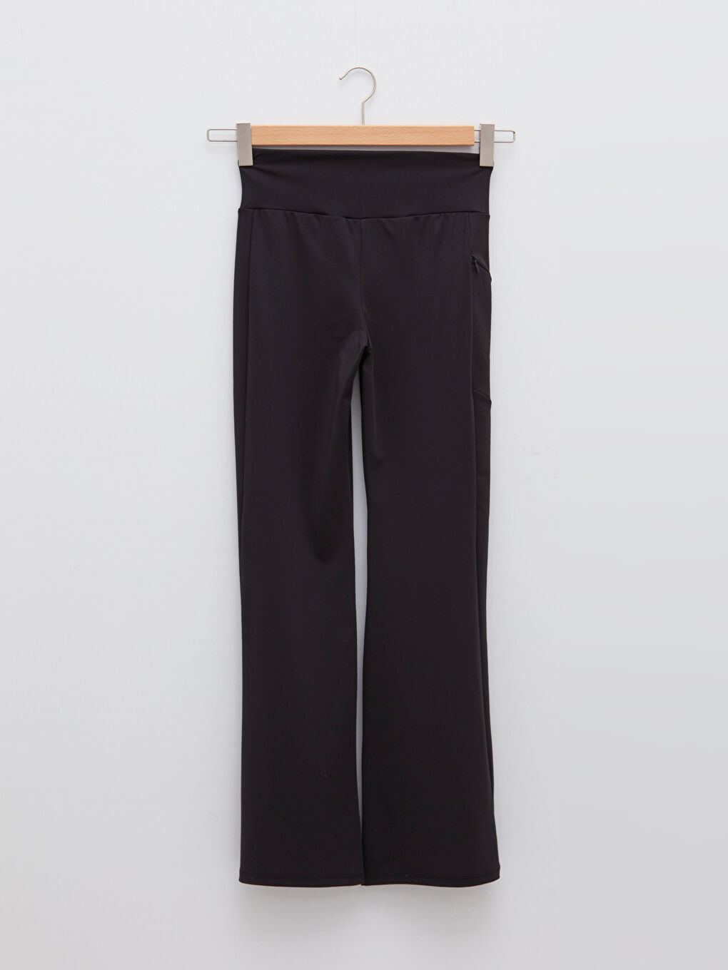 Siyah Beli Lastikli Düz Cep Detaylı Kadın Spor Eşofman Altı-7