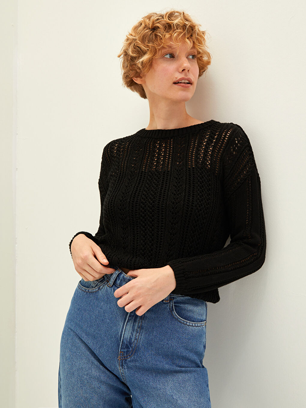 әйелдерге арналған трикотаж жемпір-1