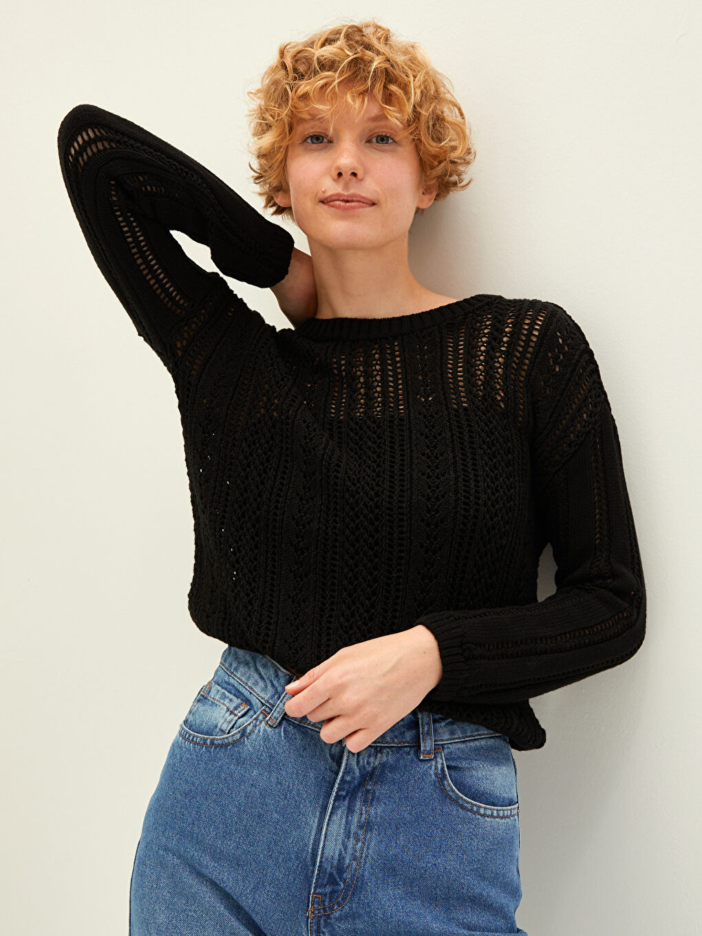 әйелдерге арналған трикотаж жемпір-3