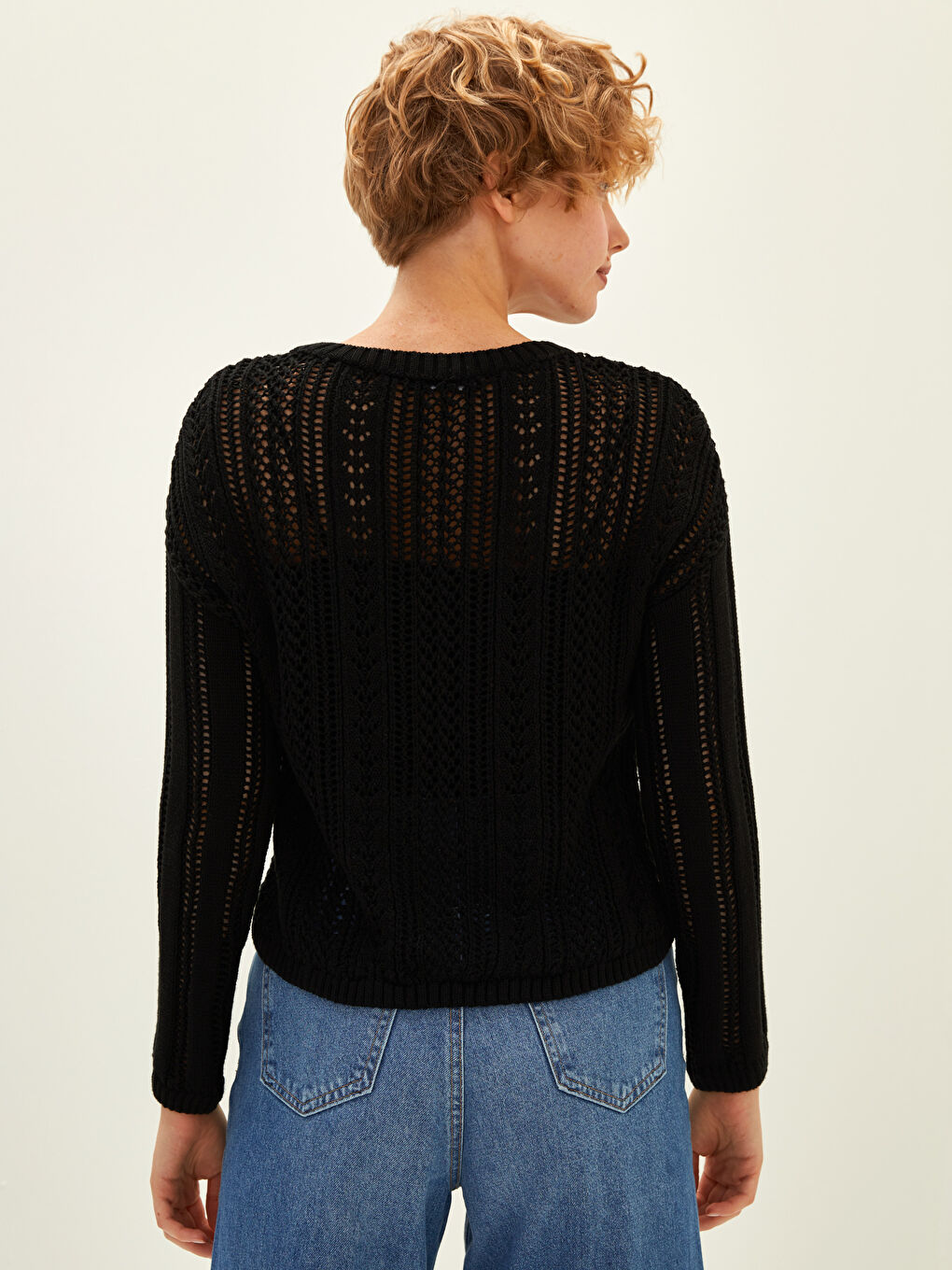 әйелдерге арналған трикотаж жемпір-4