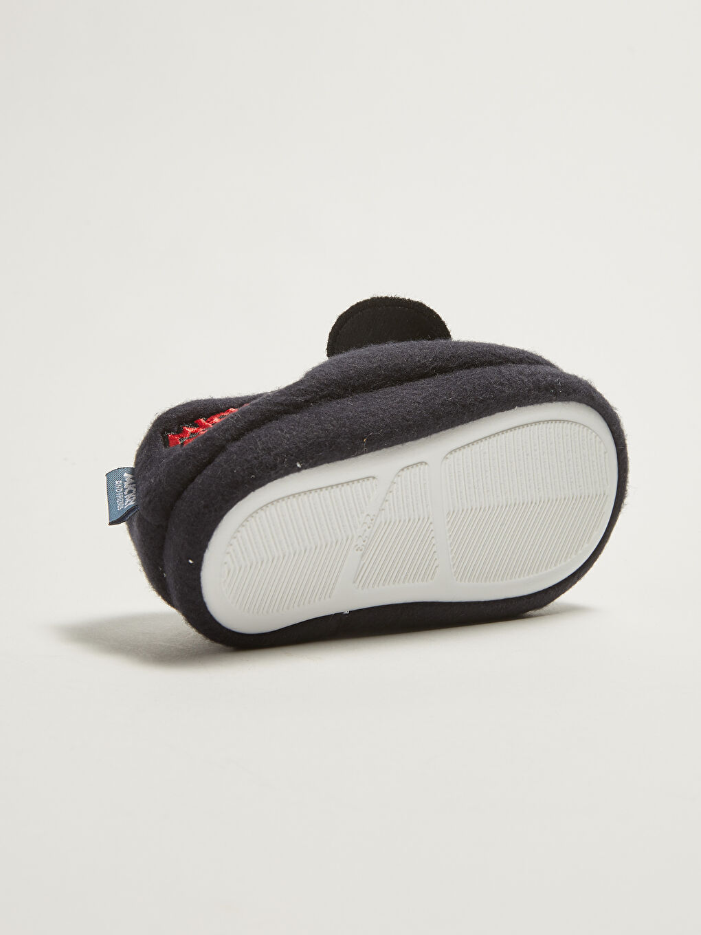 Lacivert Mickey Mouse Lisanslı Yürüme Öncesi Erkek Bebek Ev Terliği-4