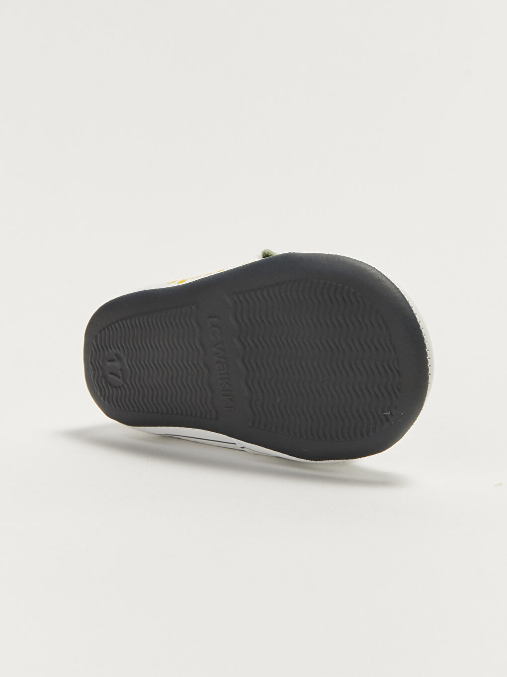 Yeşil Nakış Detaylı Yürüme Öncesi Erkek Bebek Ev Ayakkabısı-3