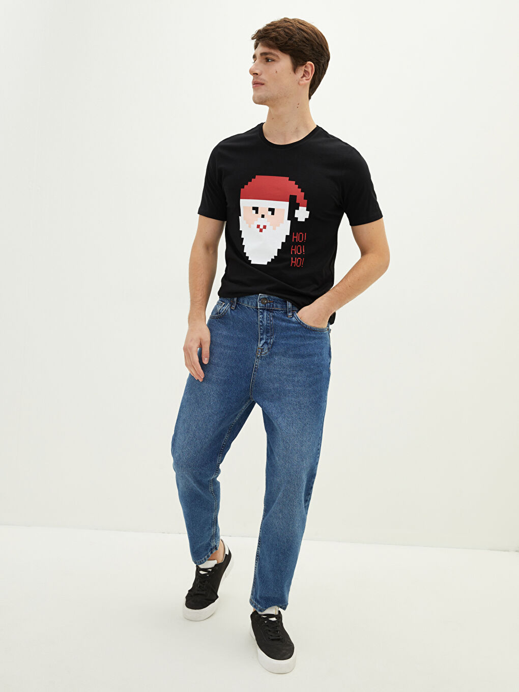 XSIDE Crew Neck Short Sleeve Printed Combed Cotton Men's T-shirt -W1GE21Z8-CVL