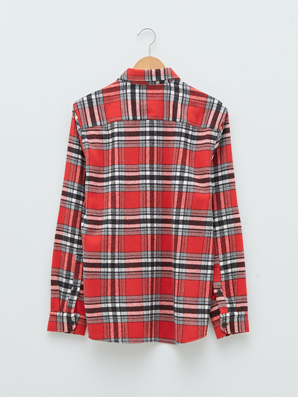 XSIDE Regular Fit Long Sleeve Plaid Men's Flannel Shirt Jacket -W1GE30Z8-LPA