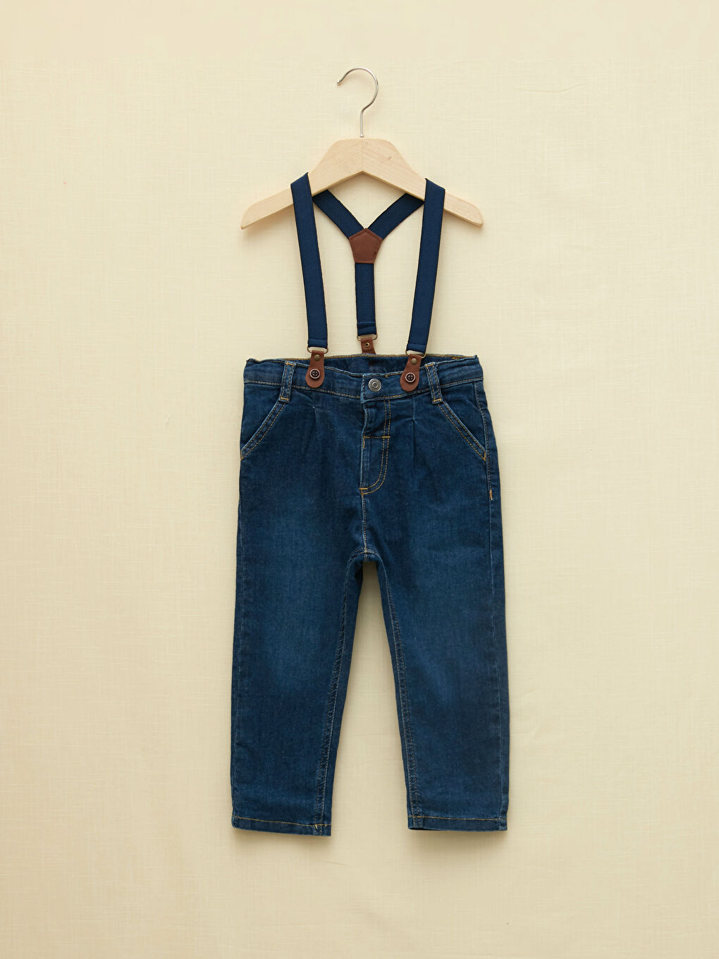 LCW baby Basic Baby Jungen Jeans und Hosenträger 2-teiliges Set -W1GE73Z1-H45