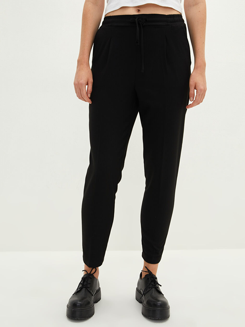 LCW Vision Elasticated Waist Women's Trousers -W1GE83Z8-E0N