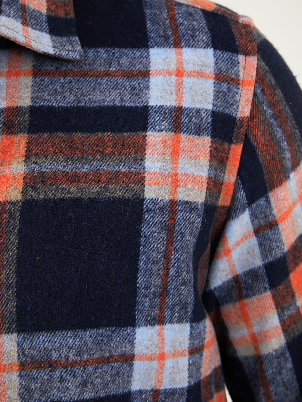 XSIDE Regular Fit Long Sleeve Plaid Men's Flannel Shirt Jacket -W1GE86Z8-LND