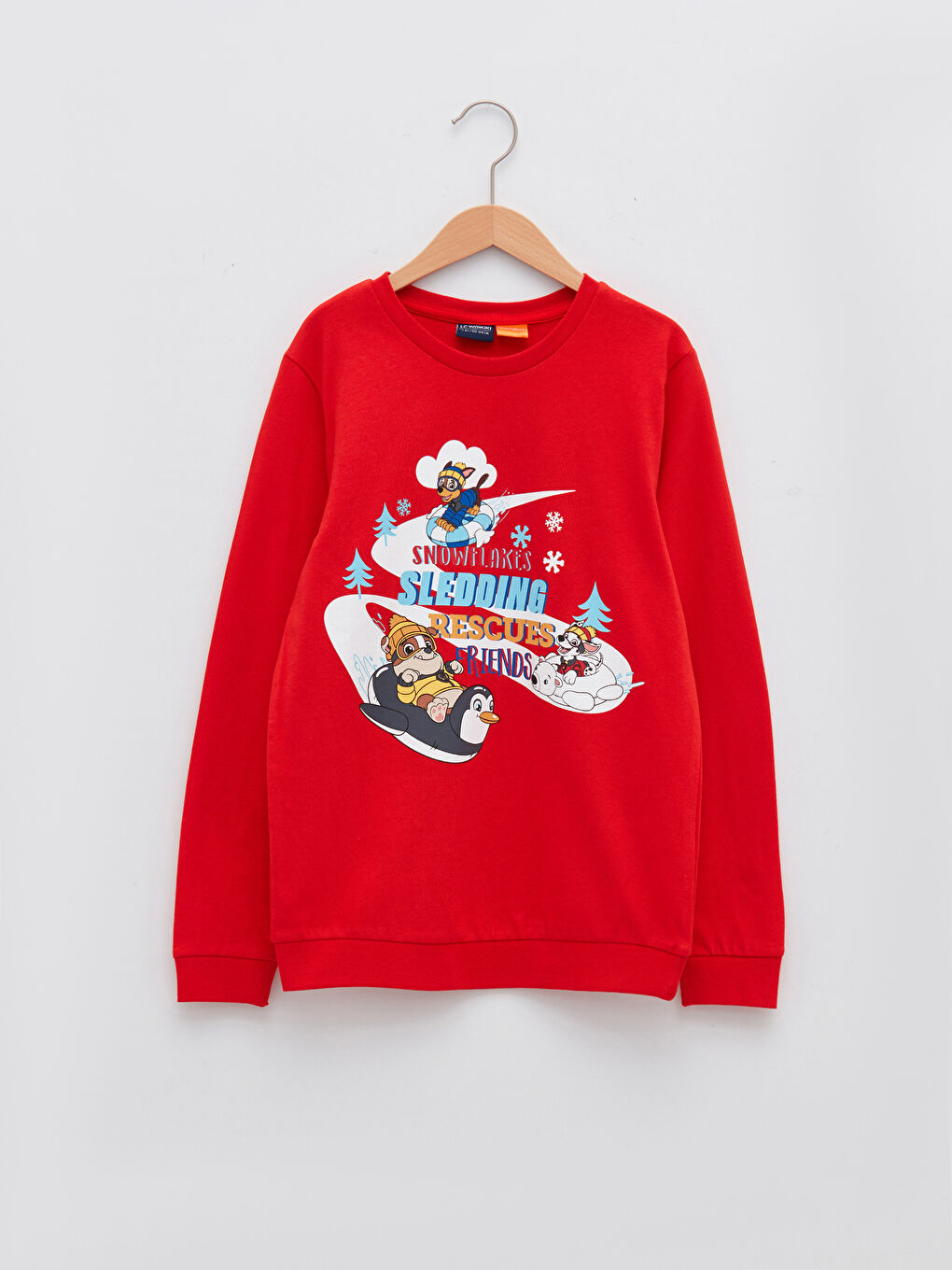 Crew Neck Paw Patrol Printed Long Sleeve Boys Sweatshirt
